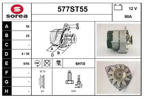 генератор STARTCAR 577ST55