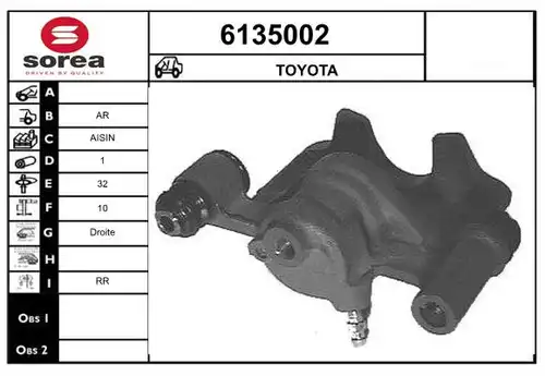 спирачен апарат STARTCAR 6135002