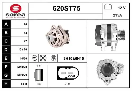 генератор STARTCAR 620ST75