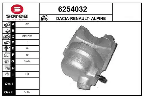 спирачен апарат STARTCAR 6254032