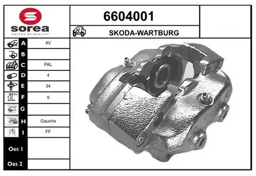 спирачен апарат STARTCAR 6604001