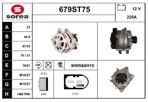 генератор STARTCAR 679ST75