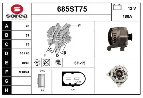 генератор STARTCAR 685ST75