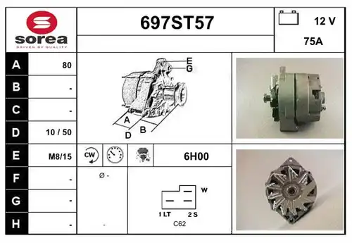 генератор STARTCAR 697ST57