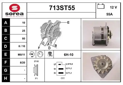 генератор STARTCAR 713ST55