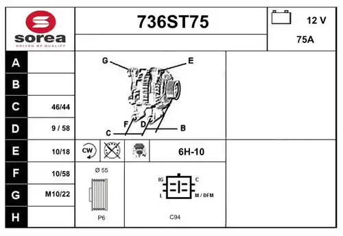 генератор STARTCAR 736ST75