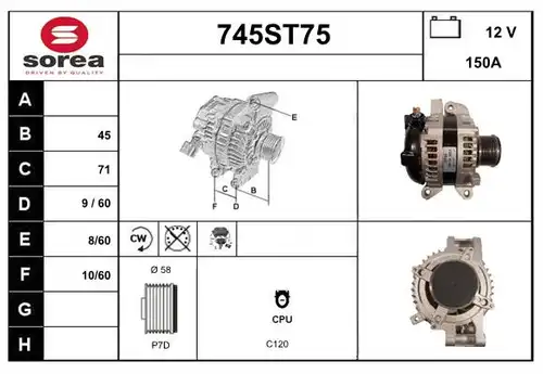 генератор STARTCAR 745ST75