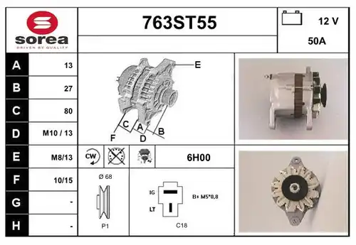 генератор STARTCAR 763ST55