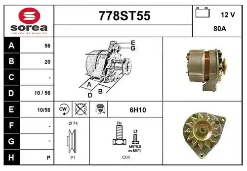 генератор STARTCAR 778ST55