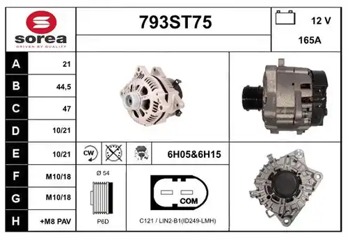 генератор STARTCAR 793ST75