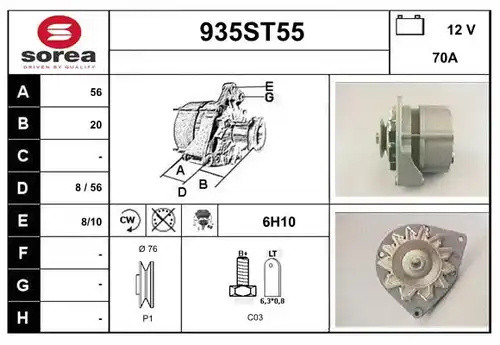 генератор STARTCAR 935ST55