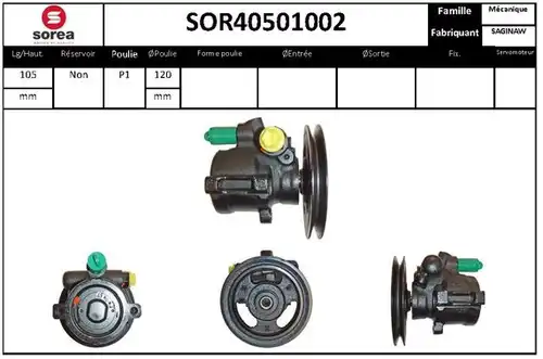 хидравлична помпа, кормилно управление STARTCAR SOR40501002