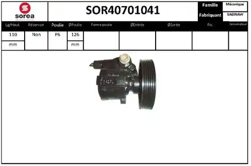 хидравлична помпа, кормилно управление STARTCAR SOR40701041