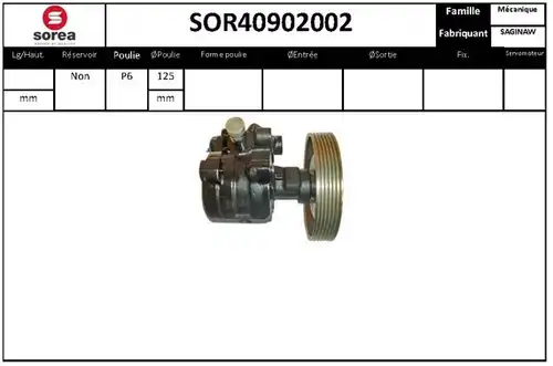 хидравлична помпа, кормилно управление STARTCAR SOR40902002