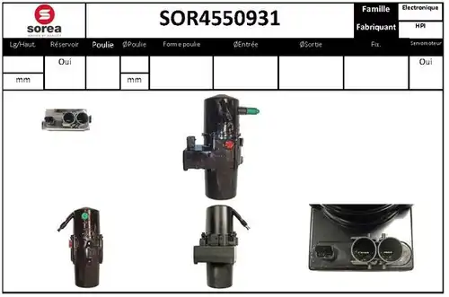 хидравлична помпа, кормилно управление STARTCAR SOR4550931