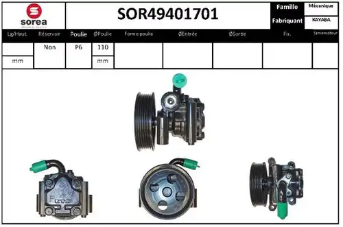 хидравлична помпа, кормилно управление STARTCAR SOR49401701