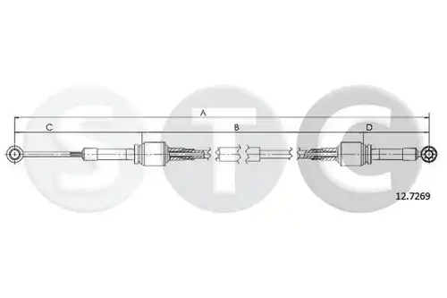 въжен механизъм, ръчна трансмисия STC T481145