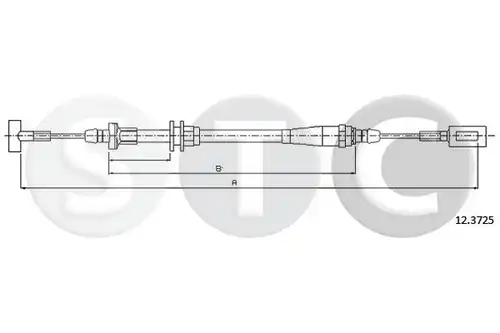 жило за ръчна спирачка STC T481395