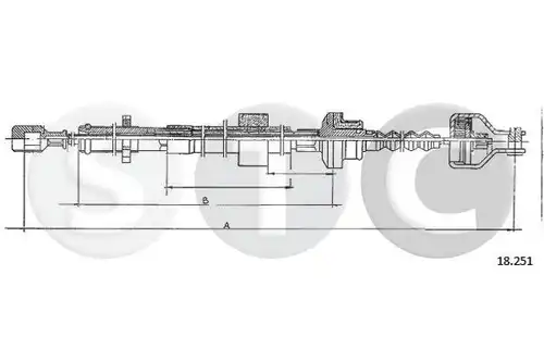 въжен механизъм, задействане на съединителя STC T481965