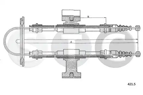 жило за ръчна спирачка STC T482089