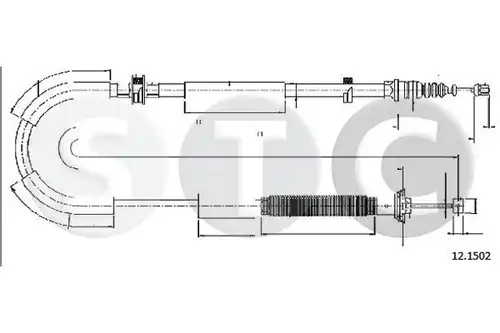 жило за ръчна спирачка STC T482102