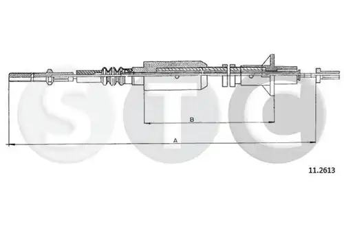 въжен механизъм, задействане на съединителя STC T482419