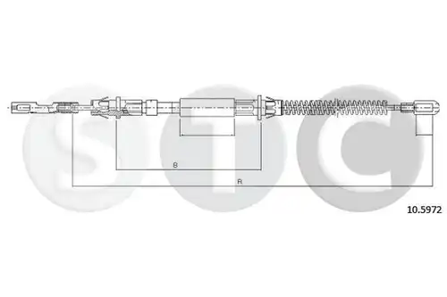 жило за ръчна спирачка STC T482515