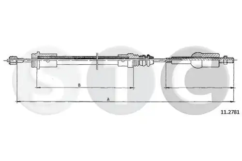 въжен механизъм, задействане на съединителя STC T482918