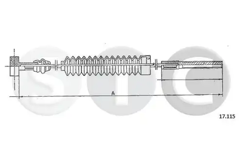 жило за ръчна спирачка STC T483389