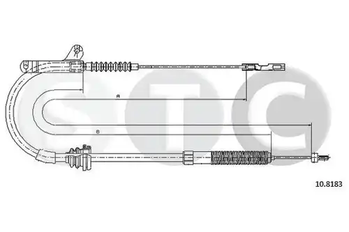 жило за ръчна спирачка STC T483569