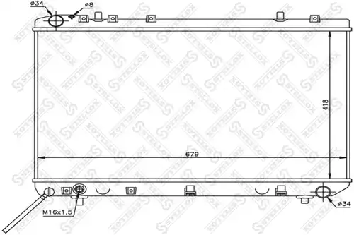 воден радиатор STELLOX 10-25689-SX