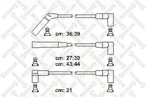 комплект запалителеи кабели STELLOX 10-38209-SX