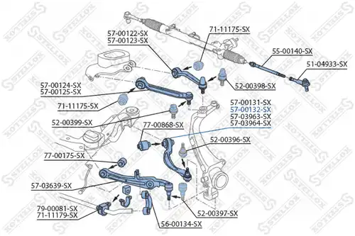 носач STELLOX 57-00132-SX