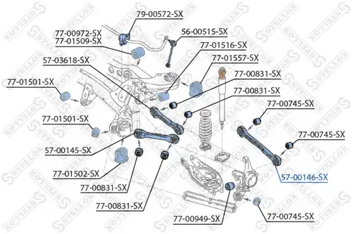 носач STELLOX 57-00146-SX