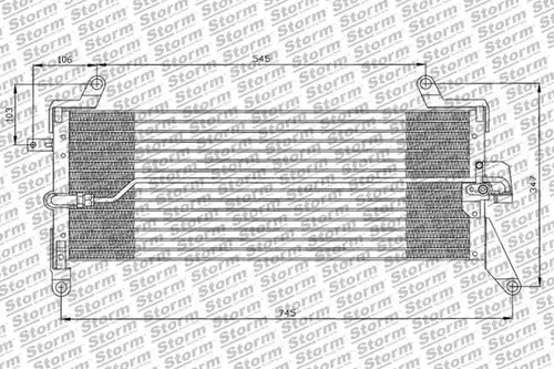 кондензатор, климатизация STORM QUALITY PARTS 34016