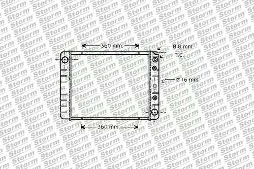 воден радиатор STORM QUALITY PARTS 99515