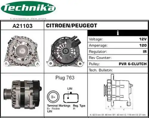 генератор Technika A21103