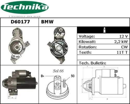 стартер Technika D60177