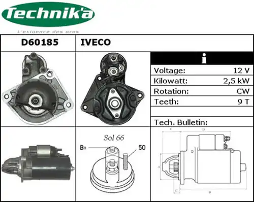 стартер Technika D60185