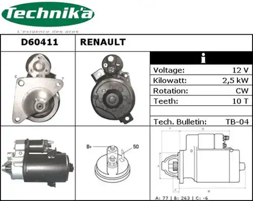 стартер Technika D60411