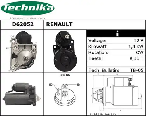 стартер Technika D62052