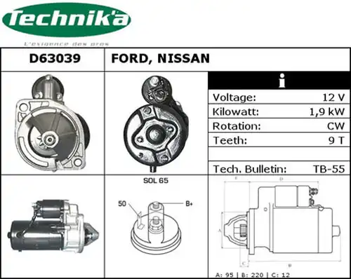 стартер Technika D63039