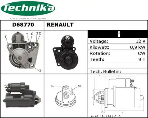 стартер Technika D68770