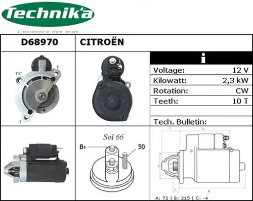 стартер Technika D68970