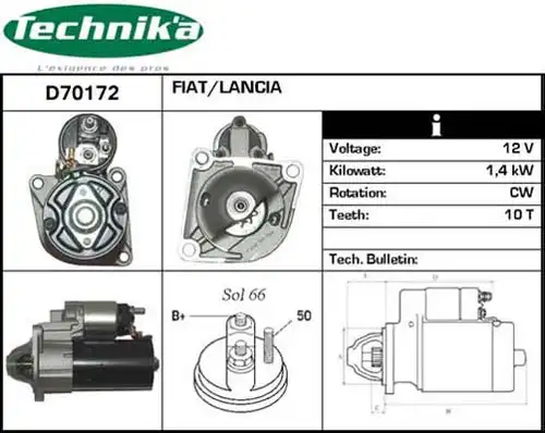 стартер Technika D70172