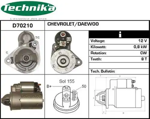 стартер Technika D70210