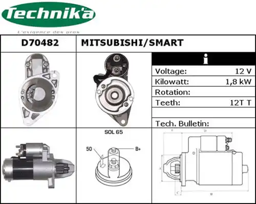 стартер Technika D70482