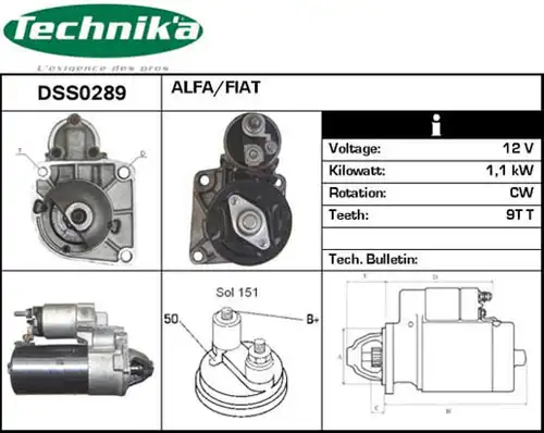 стартер Technika DSS0289