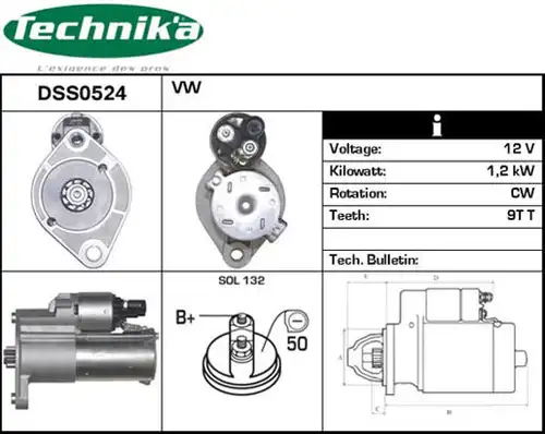 стартер Technika DSS0524