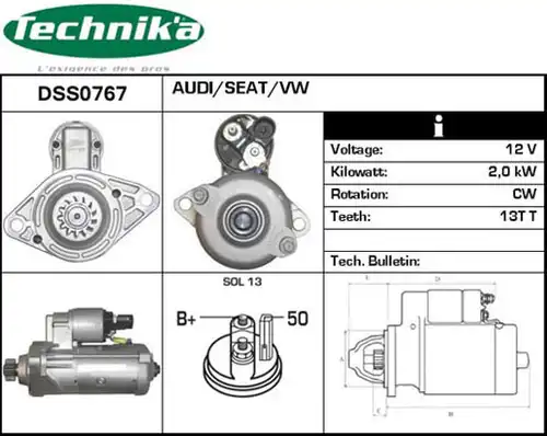 стартер Technika DSS0767